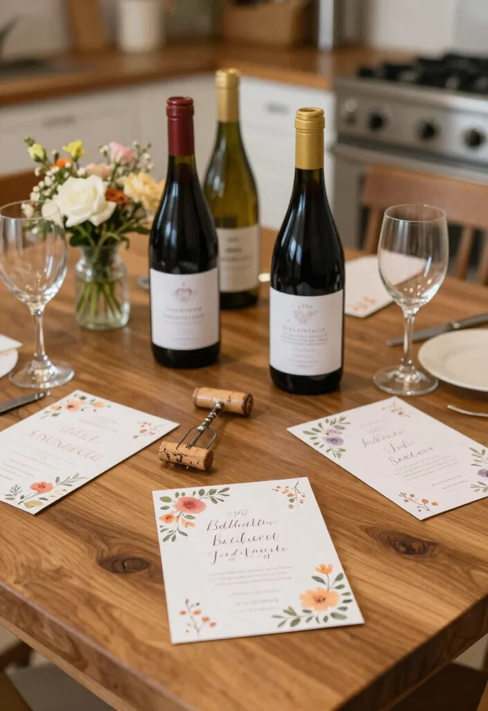 10 Bridal Shower Invite Ideas That Set The Tone For A Beautiful Day - 7. Wine Bottle Invitations