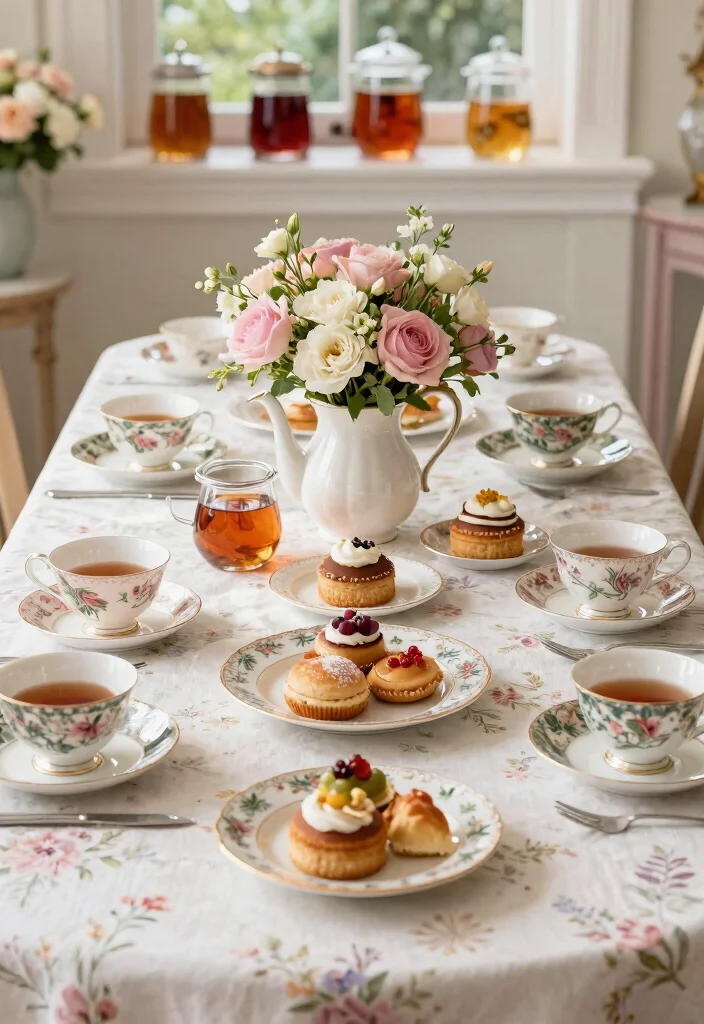 10 Simple Bridal Shower Ideas That Stay Elegant Without Extra Effort - 2. Elegant Tea Party Theme