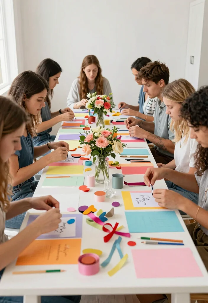 10 Simple Bridal Shower Ideas That Stay Elegant Without Extra Effort - 4. DIY Craft Stations