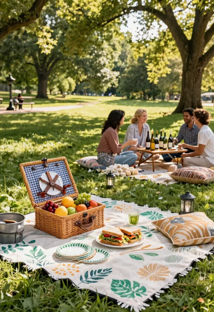12 Anniversary Party Ideas For A Warm Stylish Milestone Event - 1. Eco-Friendly Outdoor Picnic