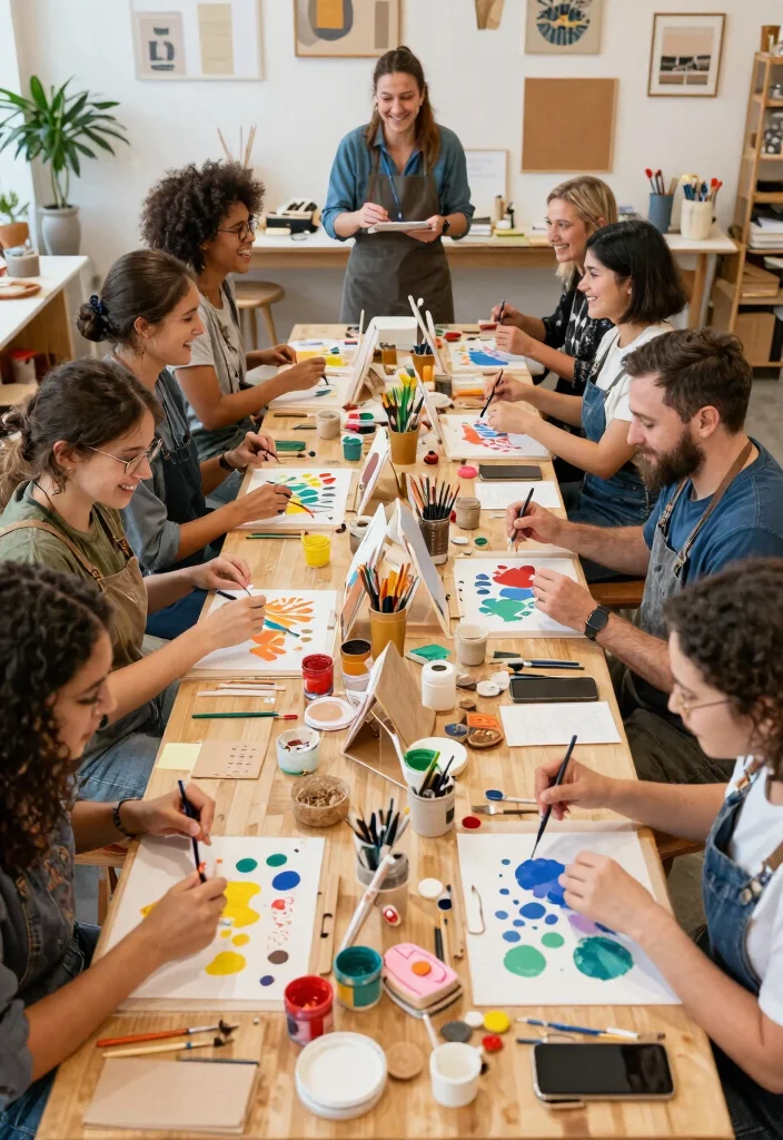 12 Anniversary Party Ideas For A Warm Stylish Milestone Event - 10. Crafting Together Workshop