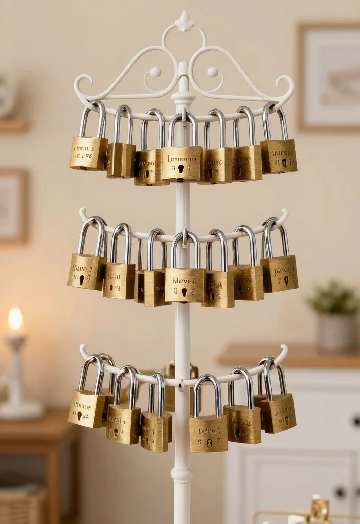 12 Anniversary Room Decoration Ideas For A Romantic Celebration - 12. Love Locks