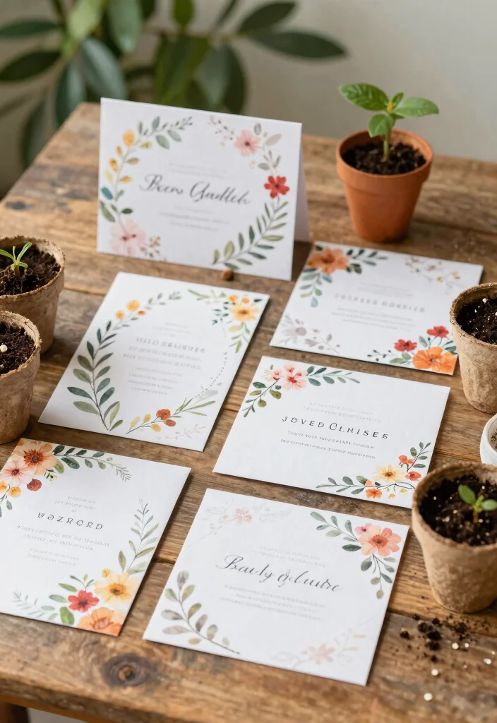 12 Bachelorette Gift Ideas For A Fun Playful Celebration Night - 3. Plantable Seed Paper Invitations