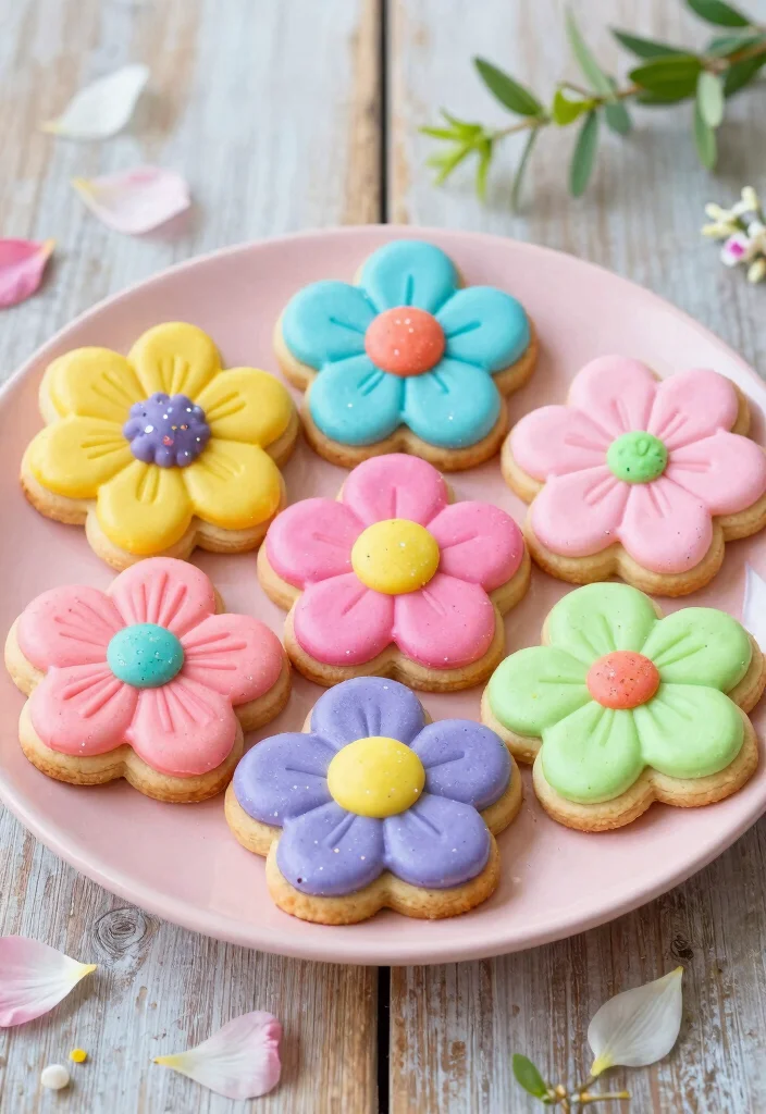 12 Bridal Shower Cookie Ideas That Are Cute, Creative, and Delicious - 1. Flower Power Cookies