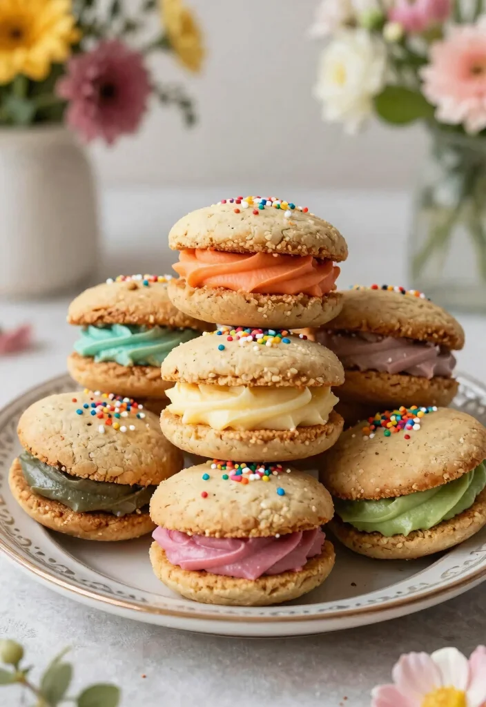 12 Bridal Shower Cookie Ideas That Are Cute, Creative, and Delicious - 11. Cookie Sandwiches