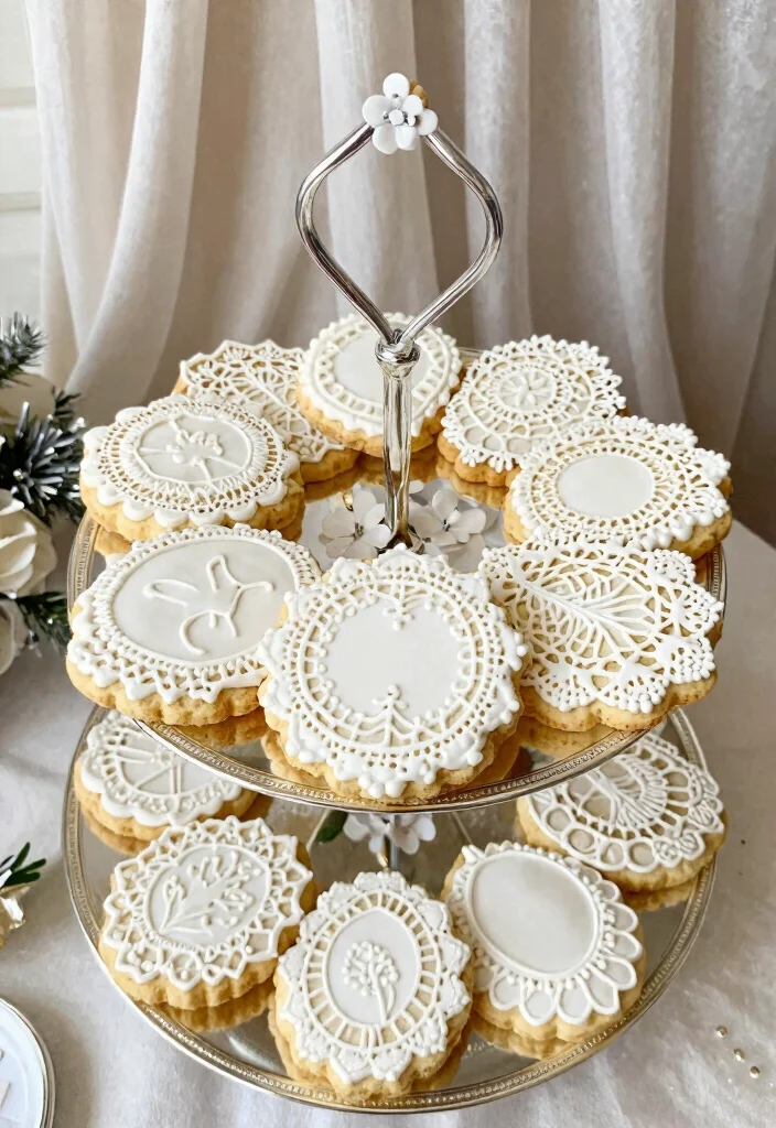 12 Bridal Shower Cookie Ideas That Are Cute, Creative, and Delicious - 6. Elegant Lace Cookies