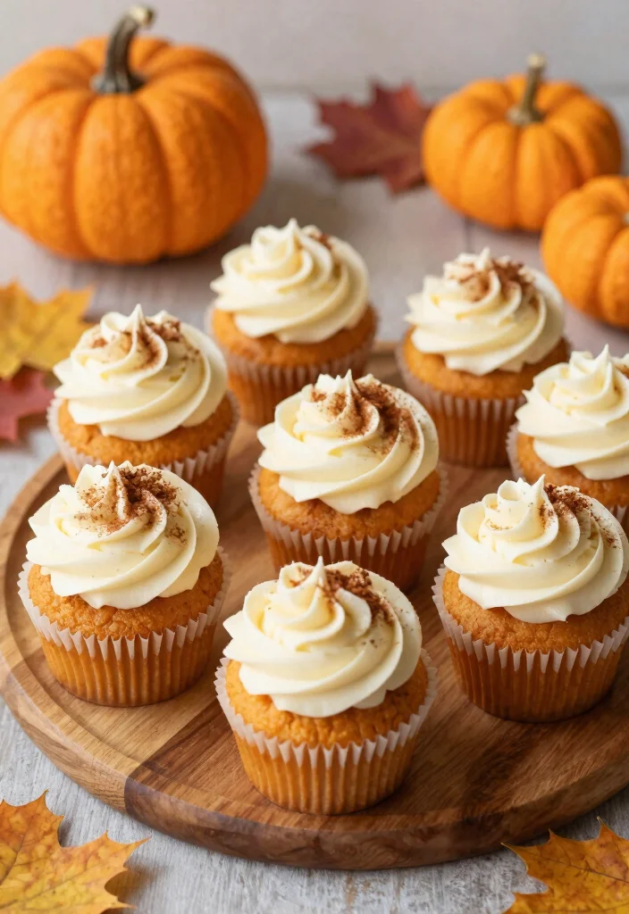 12 Bridal Shower Cupcake Ideas That Look Gorgeous And Taste Amazing - 11. Pumpkin Spice Cupcakes
