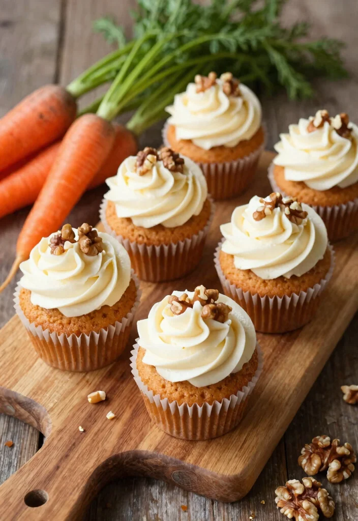 12 Bridal Shower Cupcake Ideas That Look Gorgeous And Taste Amazing - 6. Carrot Cake Cupcakes