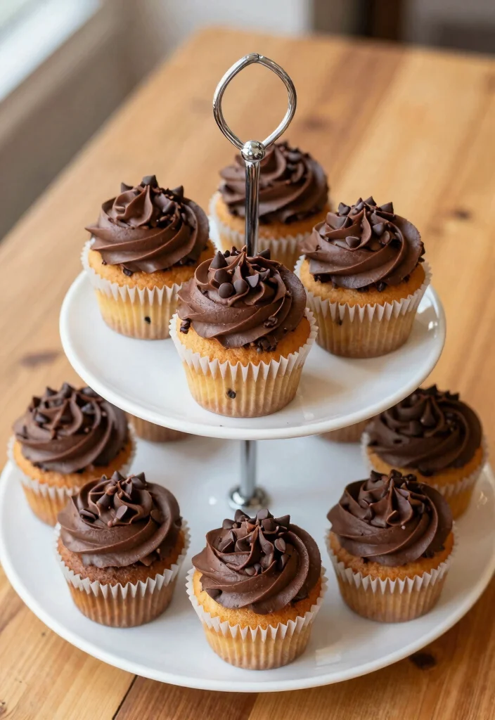 12 Bridal Shower Cupcake Ideas That Look Gorgeous And Taste Amazing - 8. Chocolate Chip Cupcakes
