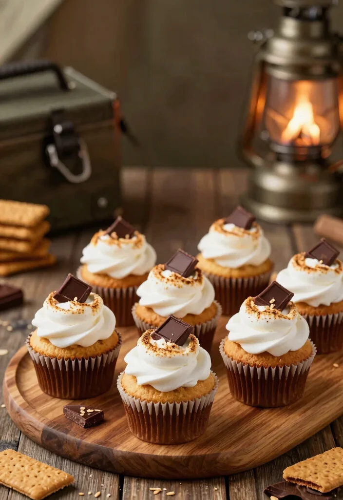 12 Bridal Shower Cupcake Ideas That Look Gorgeous And Taste Amazing - 9. S'mores Cupcakes