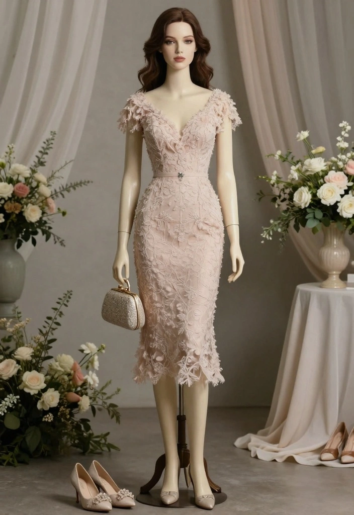 12 Bridal Shower Dress Ideas For A Chic Confident Celebration Look - 6. Elegant Tea-Length Dress