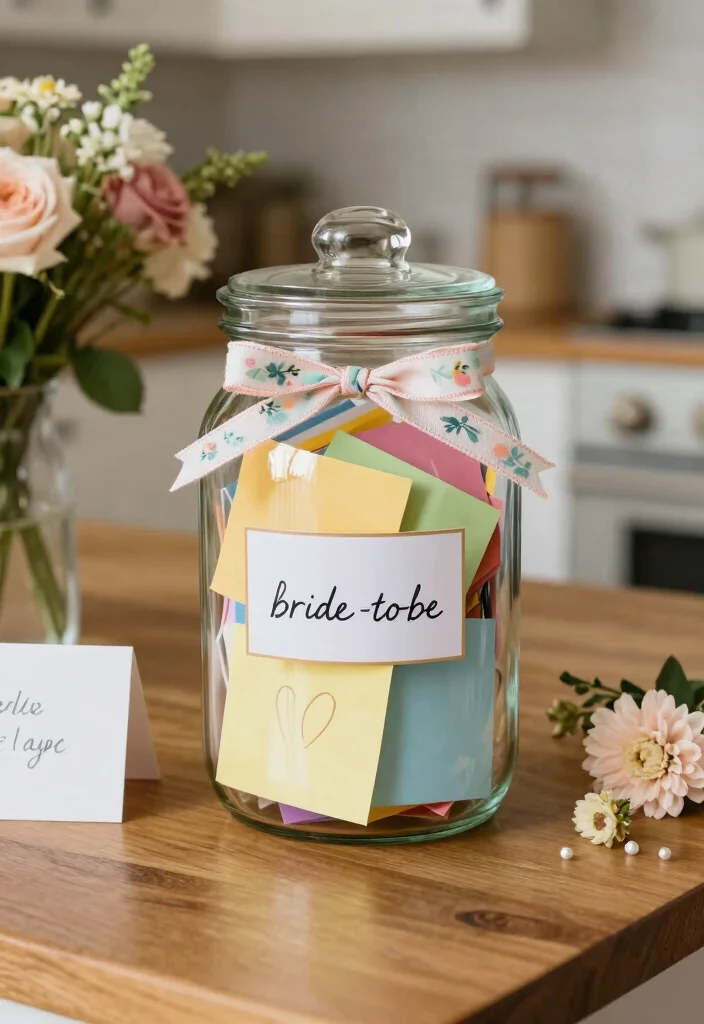 12 Bride To Be Gift Ideas Full Of Joy, Practicality And Style - 11. Thoughtful Message Jar