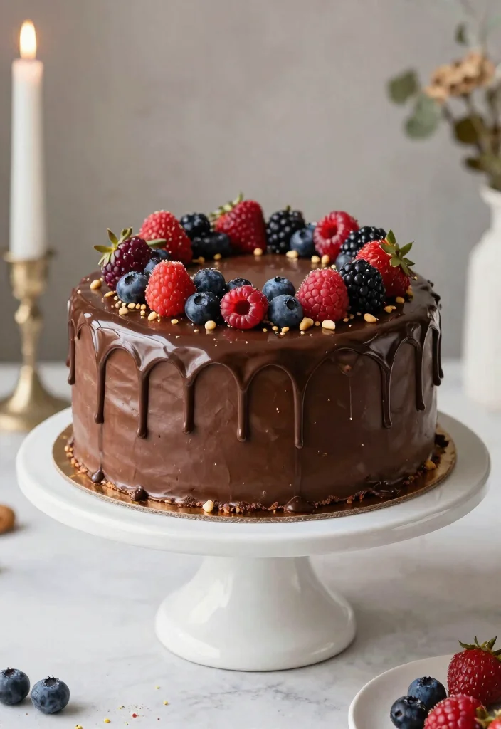 12 Fifty Anniversary Cake Ideas Honoring Timeless Love In Style - 7. Chocolate Drip Cake