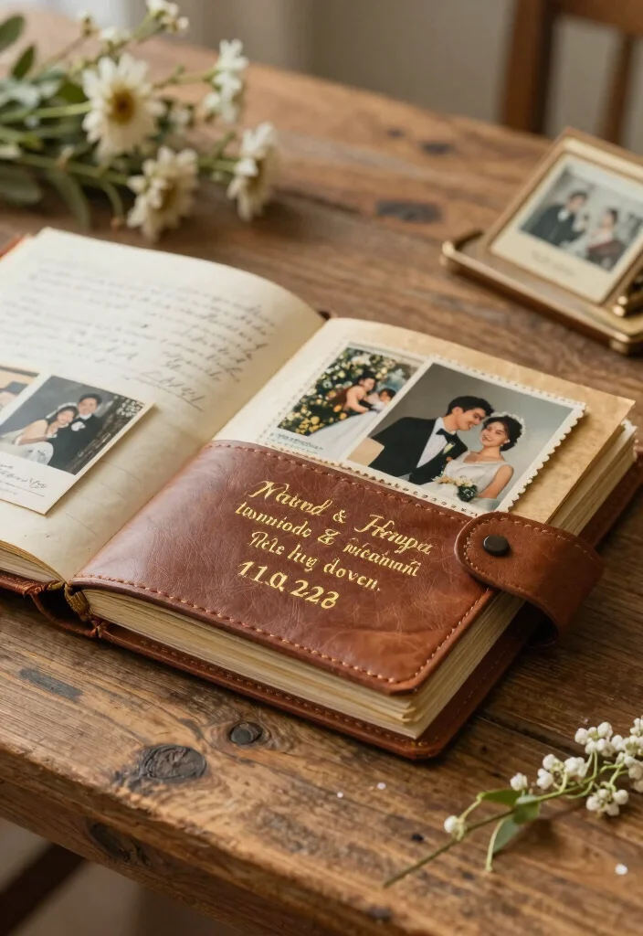 12 Fifty Anniversary Gift Ideas Honoring A Lifetime Of Love - 1. Personalized Vintage Photo Album