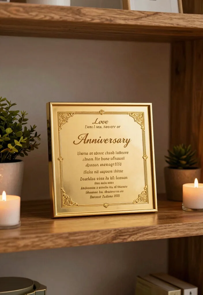 12 Fifty Anniversary Gift Ideas Honoring A Lifetime Of Love - 10. Engraved Golden Anniversary Keepsake
