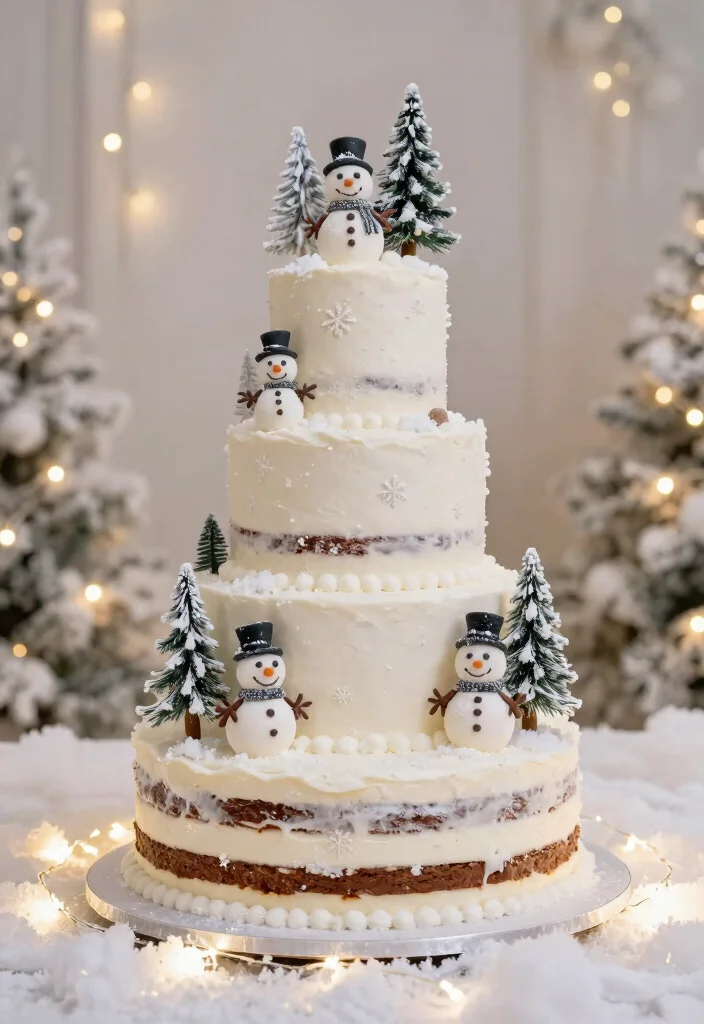 12 Frozen Cake Ideas Inspired By Snowy Sparkle And Beloved Characters - 5. Winter Wonderland Cake
