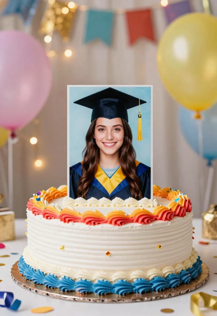 12 Graduation Cake Ideas To Celebrate Success With Sweet Creativity 122 12 Graduation Cake Ideas To Celebrate Success With Sweet Creativity - 12. Custom Photo Cake