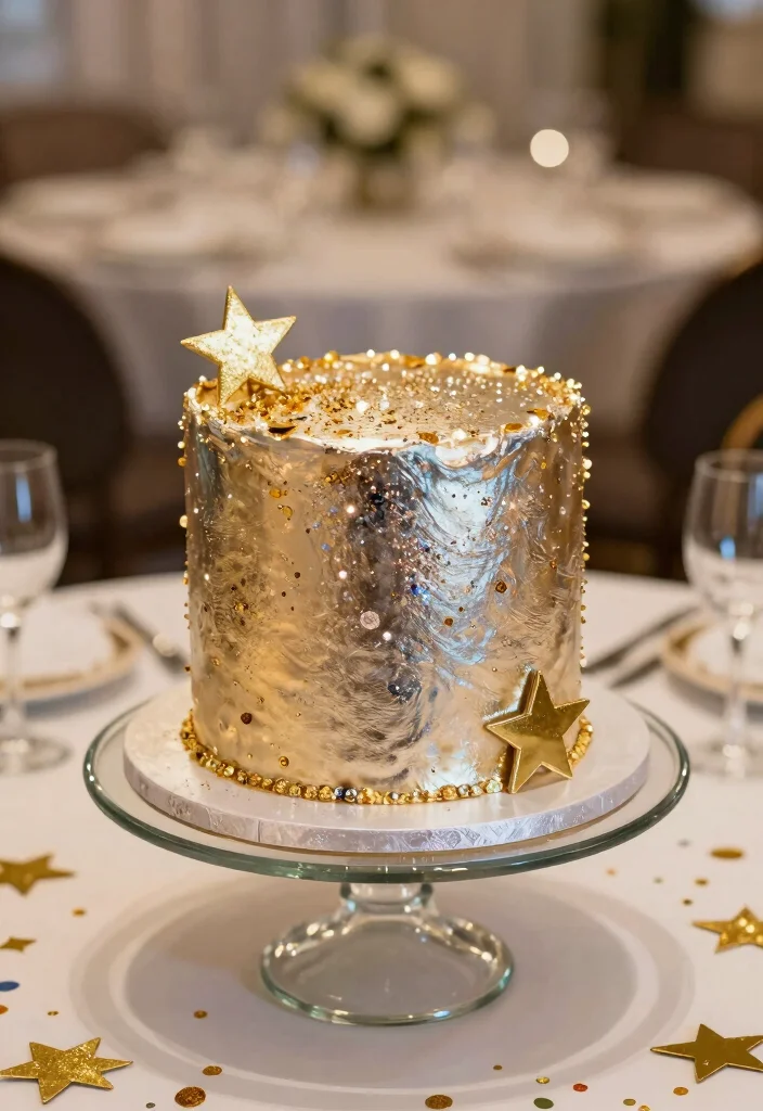 12 Graduation Cake Ideas To Celebrate Success With Sweet Creativity 56 12 Graduation Cake Ideas To Celebrate Success With Sweet Creativity - 6. Glitter and Glam Cake