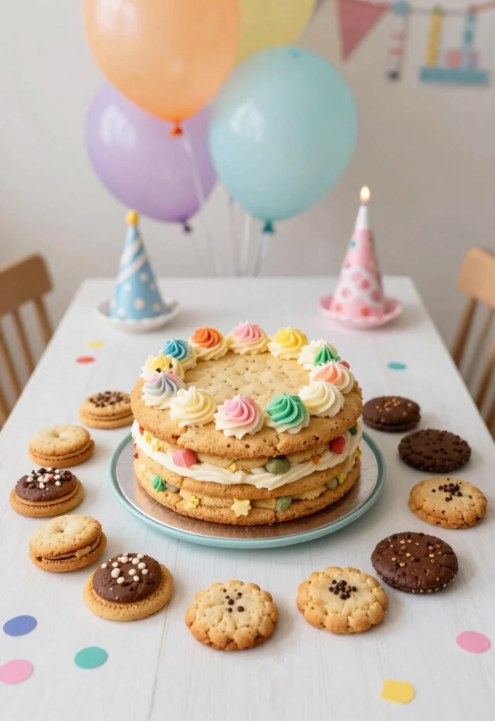 12 Graduation Cake Ideas To Celebrate Success With Sweet Creativity 89 12 Graduation Cake Ideas To Celebrate Success With Sweet Creativity - 9. Cookie Cake Combo