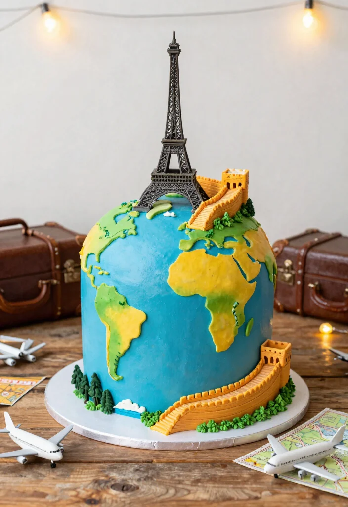 12 Groom Cake Ideas That Add Personality And Fun To Wedding Events - 3. Travel Adventure Cake