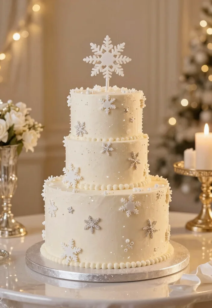 12 Harry Potter Cake Ideas With Whimsical Wizarding World Details - 12. Yule Ball Cake