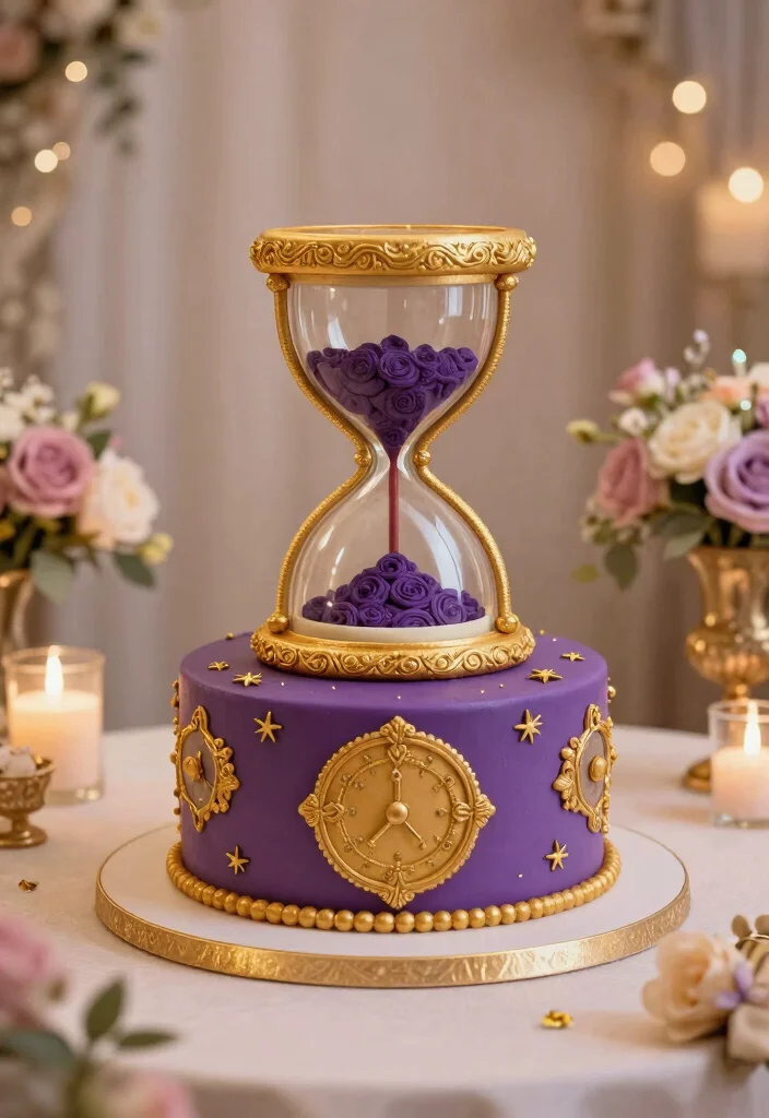 12 Harry Potter Cake Ideas With Whimsical Wizarding World Details - 8. Time-Turner Cake