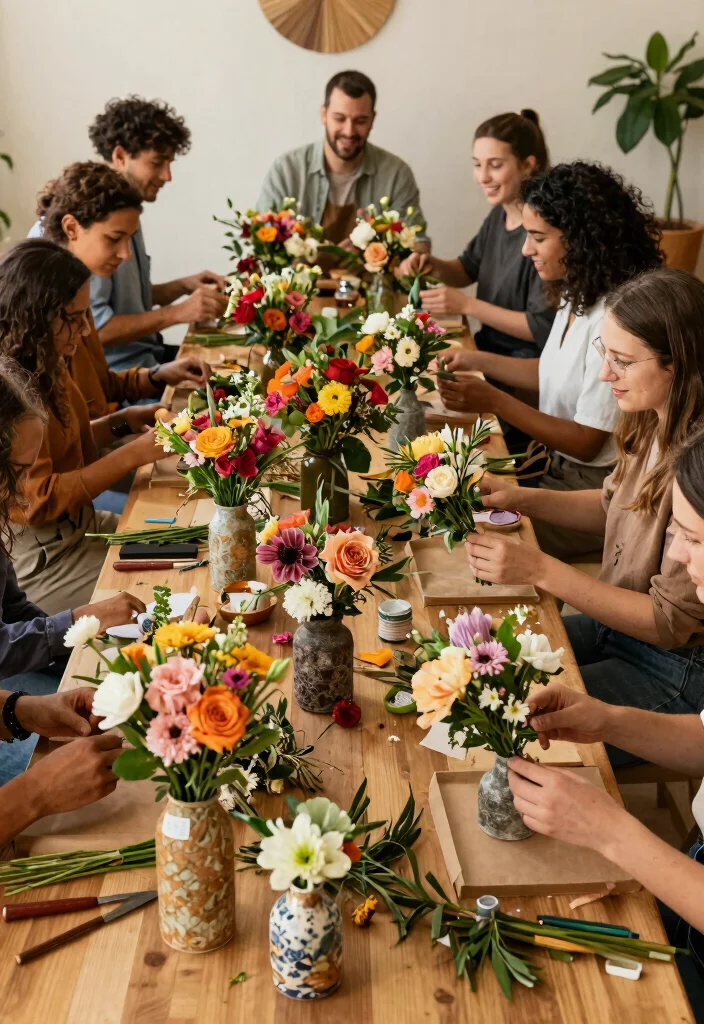 12 Hens Party Ideas That Are Stylish Fun And Easy To Organize - 8. DIY Floral Arrangement