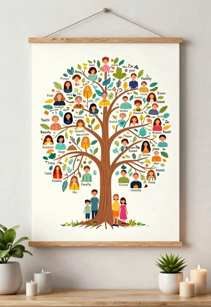 12 Mother Of The Bride Gift Ideas To Show Love And Appreciation - 11. Family Tree Artwork