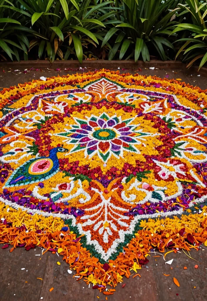 12 Seemantham Decoration Ideas Blending Tradition And Grace - 2. Traditional Kolam Designs