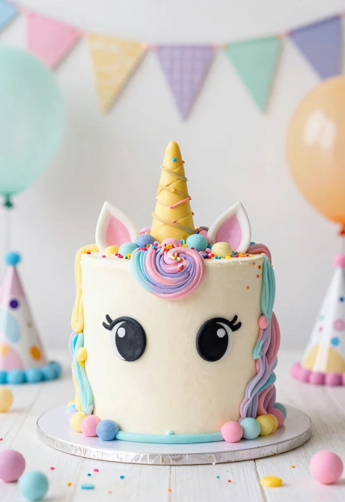 12 Unicorn Cake Ideas Filled With Magical Bright Playful Style - 12. Unicorn Birthday Cake