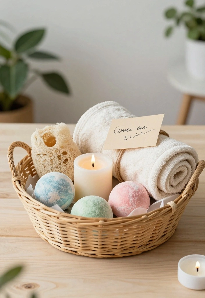 12 Wedding Basket Gift Ideas Curated For Warm Joyful Gifting - 2. Spa and Relaxation Basket