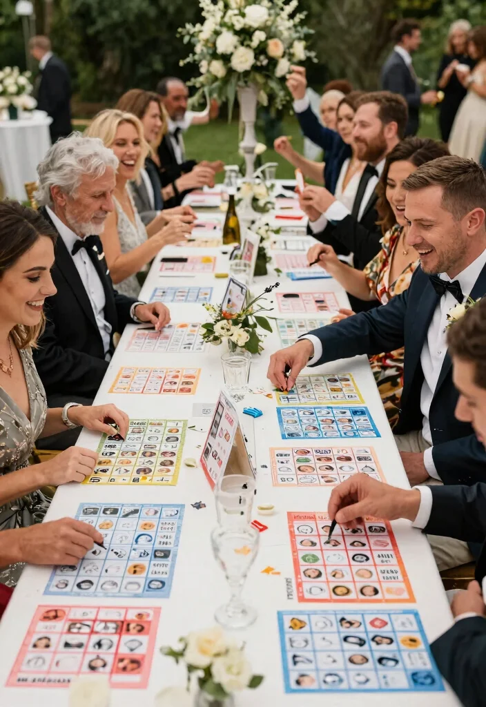 12 Wedding Party Games Ideas That Keep Everyone Energized - 10. Wedding Bingo