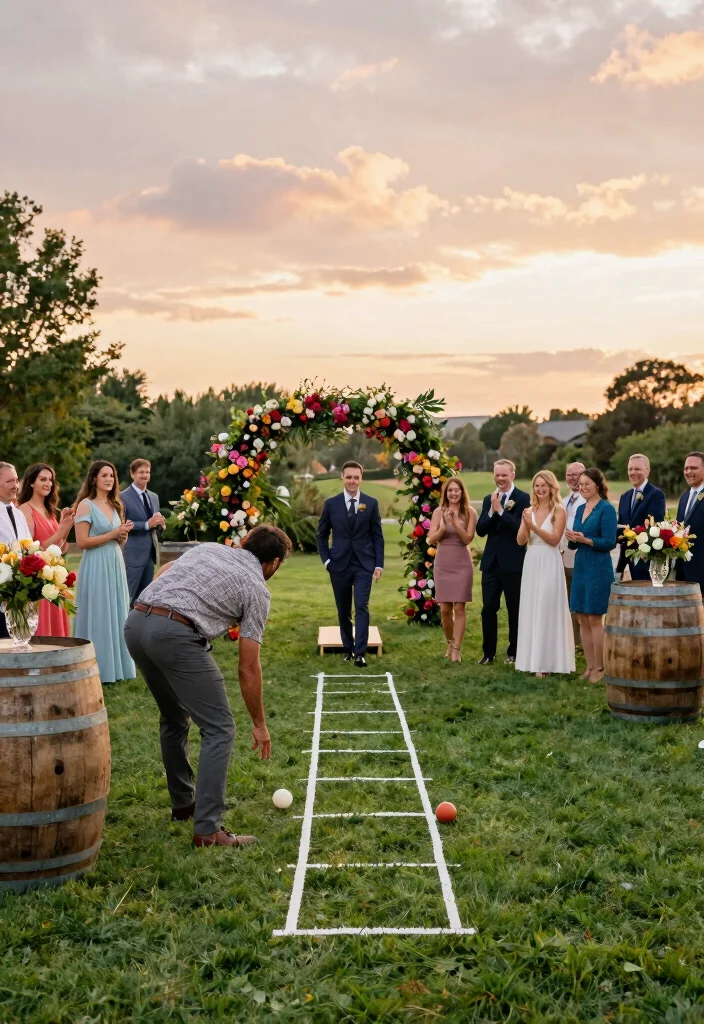 12 Wedding Party Games Ideas That Keep Everyone Energized - 4. Lawn Games Extravaganza