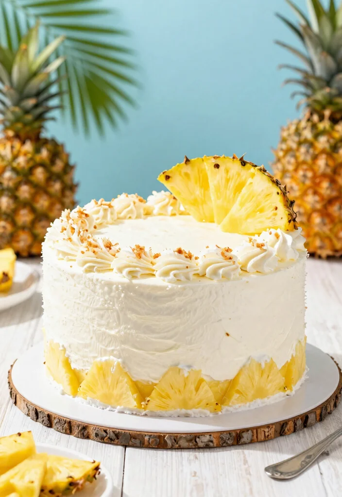 14 Birthday Cake Ideas That Impress Guests With Style And Flavor - 13. Pina Colada Cake