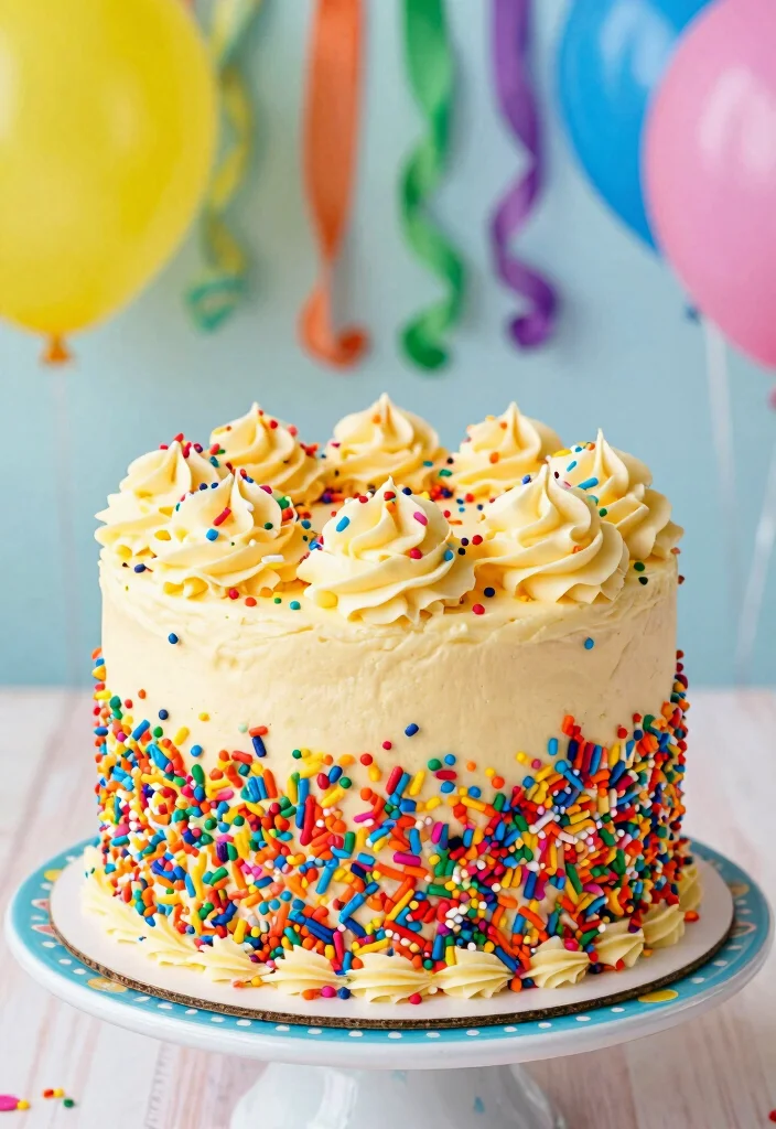 14 Birthday Cake Ideas That Impress Guests With Style And Flavor - 7. Funfetti Celebration Cake