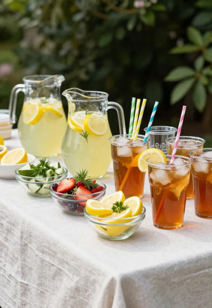 14 Bridal Shower Food Ideas Your Guests Will Love From Start To Finish - 10. Lemonade and Tea Bar