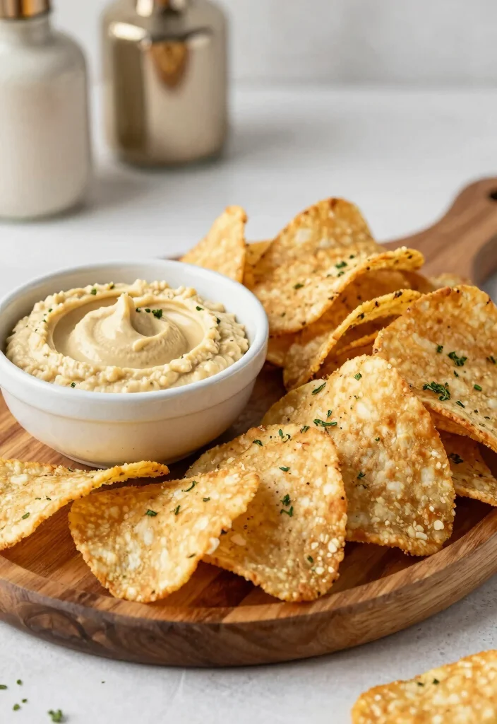 14 Bridal Shower Food Ideas Your Guests Will Love From Start To Finish - 13. Delicious Pita Chips with Hummus