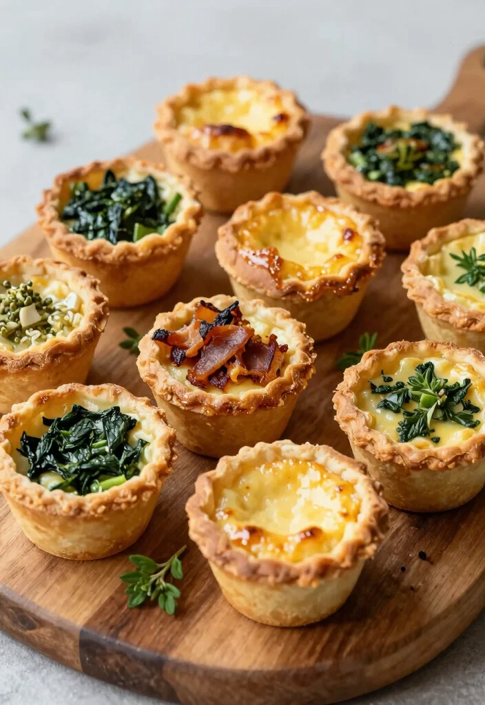14 Bridal Shower Food Ideas Your Guests Will Love From Start To Finish - 4. Mini Quiches