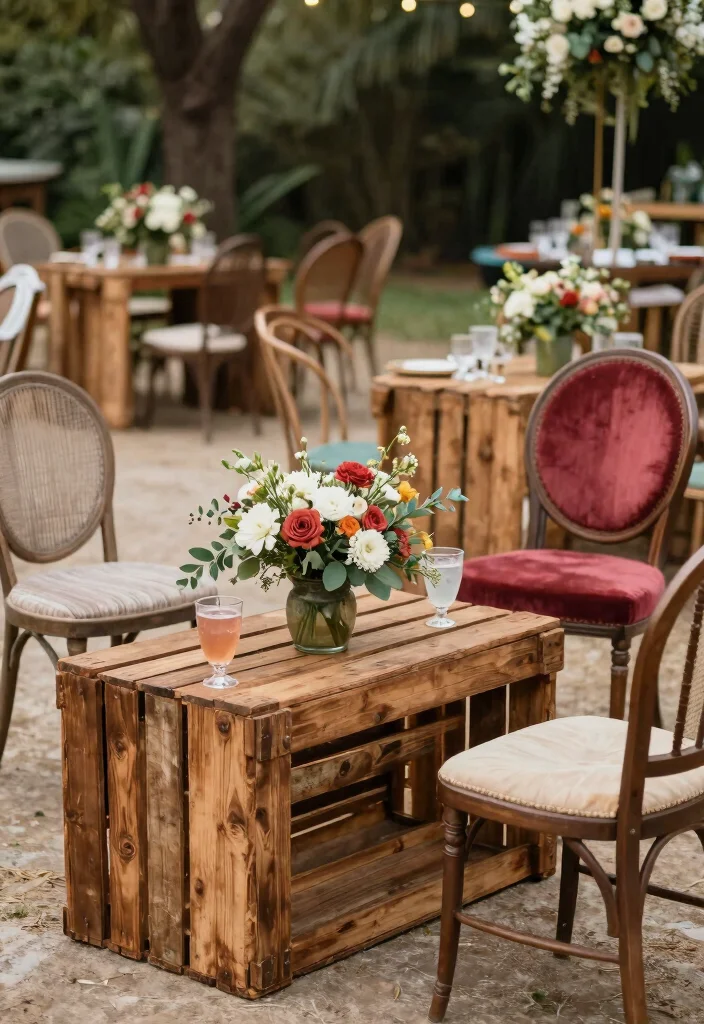 14 Engagement Party Decoration Ideas For A Stunning Festive Look - 5. Upcycled Furniture