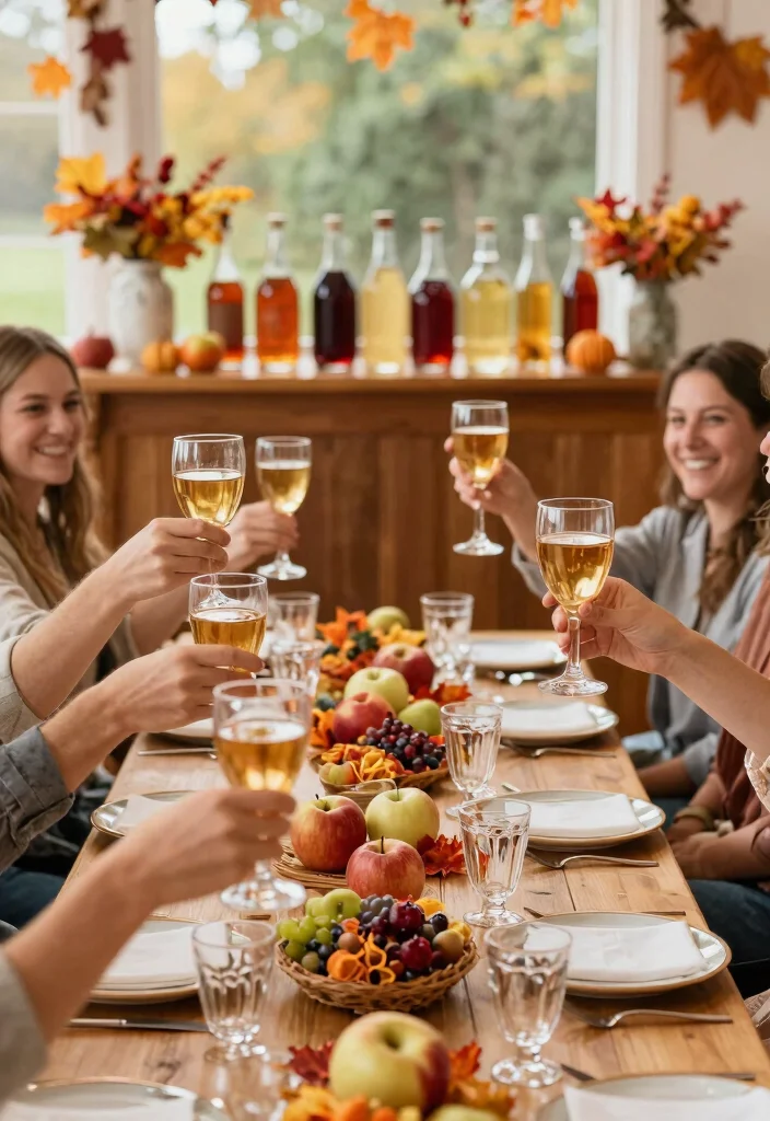 14 Fall Bridal Shower Ideas Filled With Warm Cozy Seasonal Style - 10. Toasting with Apple Cider