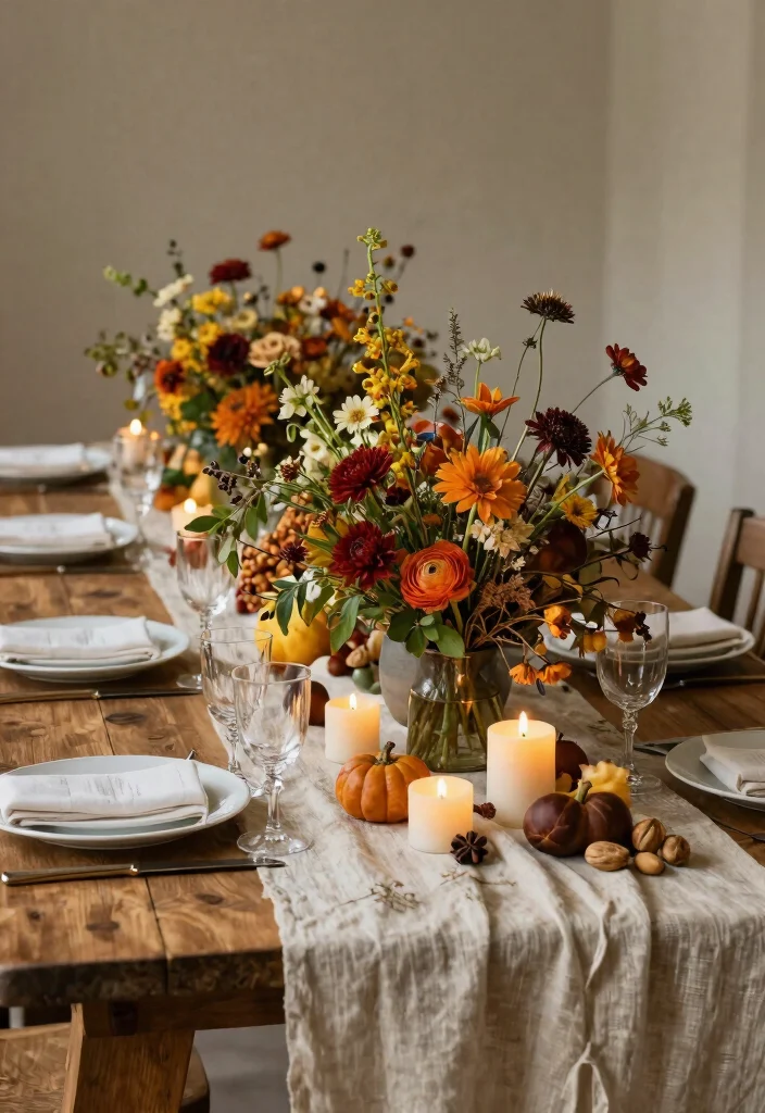 14 Fall Bridal Shower Ideas Filled With Warm Cozy Seasonal Style - 6. Nature-Inspired Tablescapes