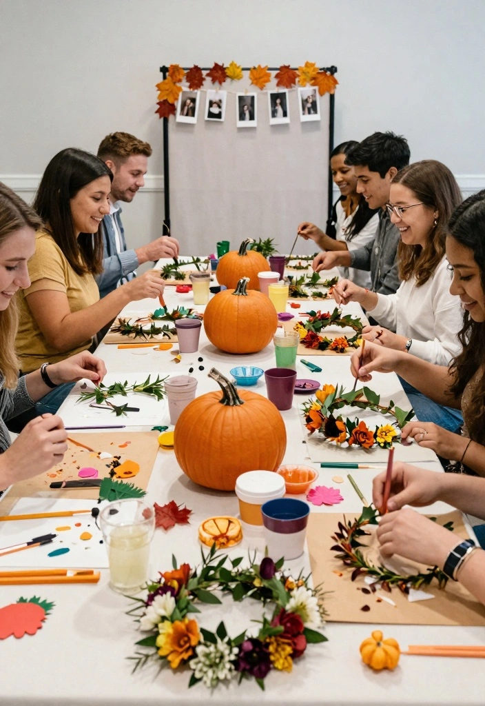 14 Fall Bridal Shower Ideas Filled With Warm Cozy Seasonal Style - 7. Crafting Stations