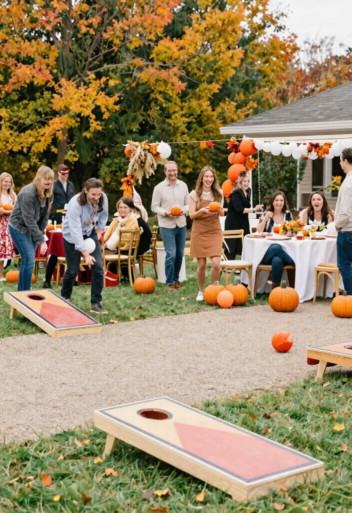14 Fall Bridal Shower Ideas Filled With Warm Cozy Seasonal Style - 9. Outdoor Games and Activities