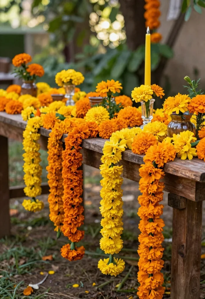 14 Haldi Decoration Ideas Full Of Bright Joyful Festive Energy - 1. Marigold Magic