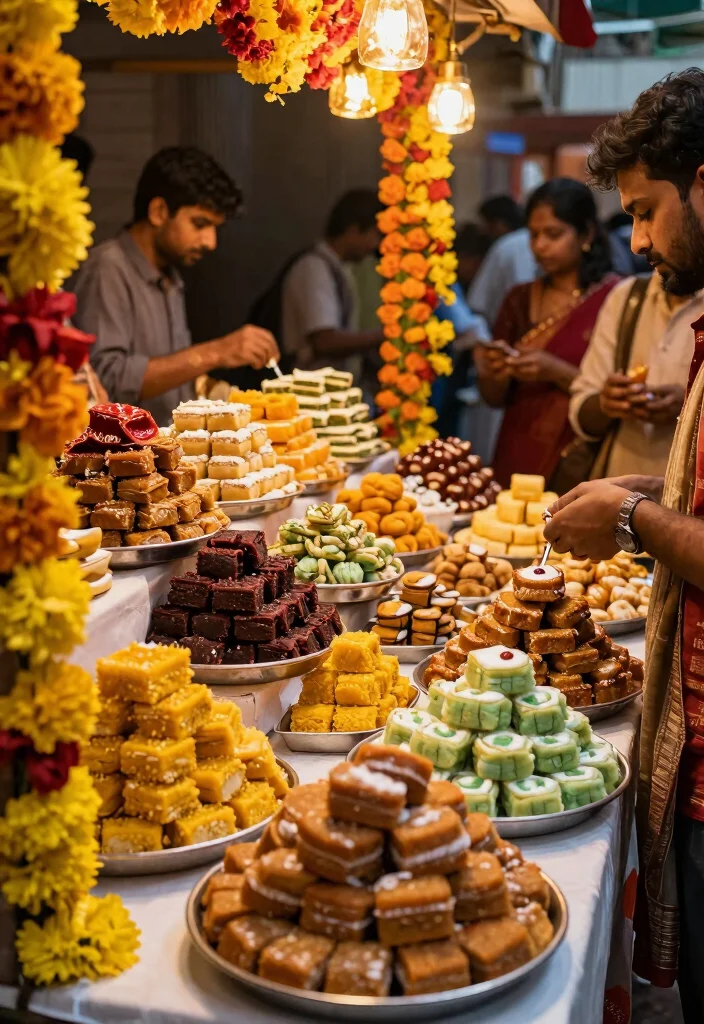 14 Haldi Decoration Ideas Full Of Bright Joyful Festive Energy - 11. Sweet Treat Stations