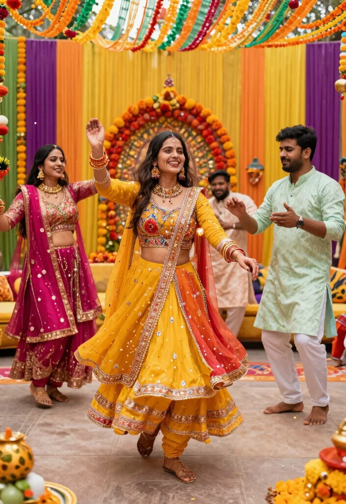 14 Haldi Decoration Ideas Full Of Bright Joyful Festive Energy - 14. Cultural Music and Dance