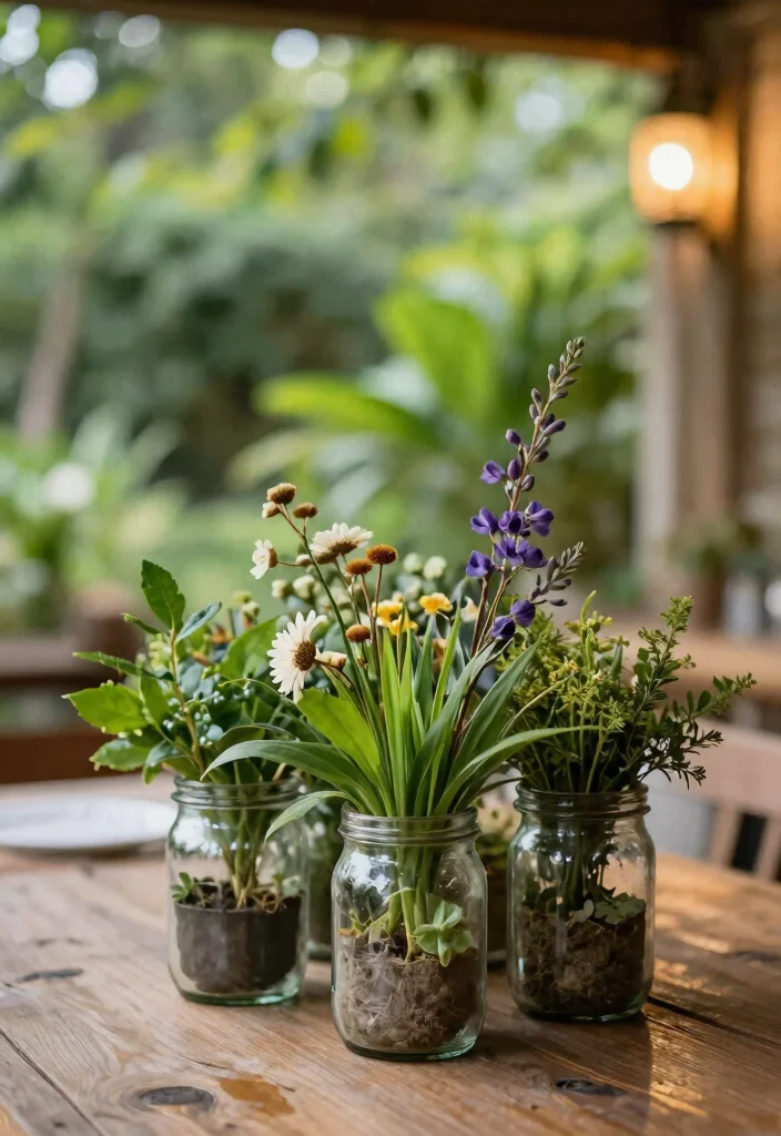 14 Haldi Decoration Ideas Full Of Bright Joyful Festive Energy - 3. Eco-Conscious Centerpieces