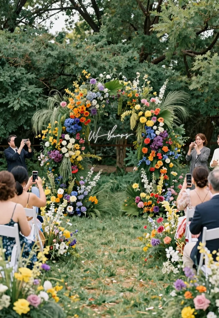 14 Haldi Decoration Ideas Full Of Bright Joyful Festive Energy - 6. Natural Backdrops