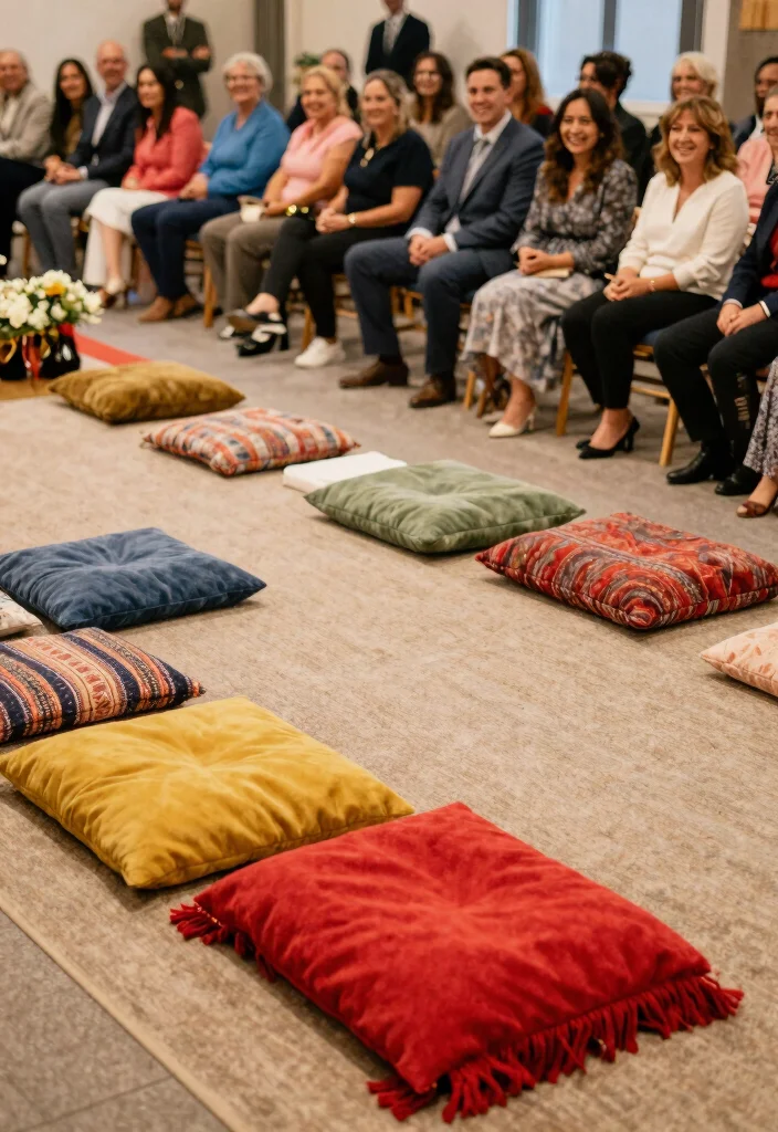 14 Haldi Decoration Ideas Full Of Bright Joyful Festive Energy - 7. Colorful Seating Arrangements