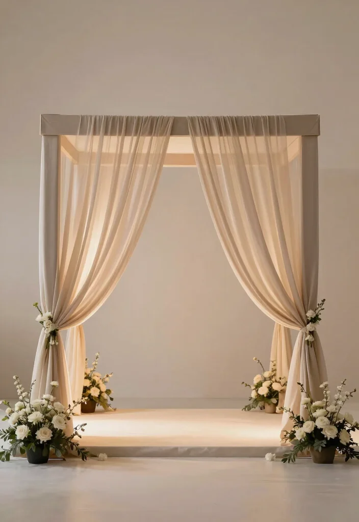 14 Mandap Decoration Ideas Creating A Sacred Beautiful Setting - 4. Minimalist Mandap Design